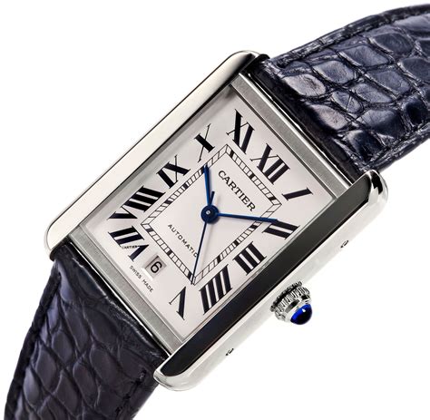 cartier tank watch large|cartier tank watch men's large.